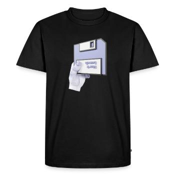 établi 3D - T-shirt Premium bio Homme - noir - Devant - Nico (187cm)