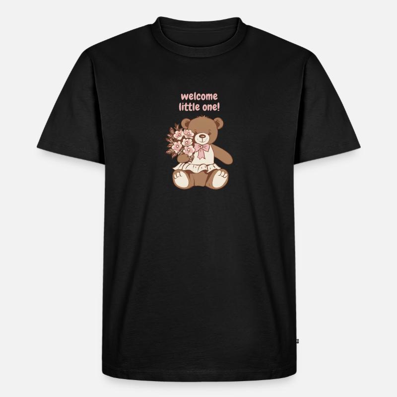 Welcome little one - Männer Premium Bio T-Shirt - Schwarz