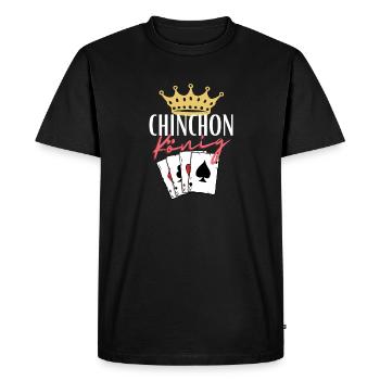 Roi Chinchon - T-shirt Premium bio Homme - noir - Devant - Nico (187cm)