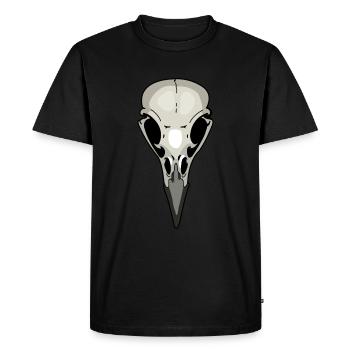 crow skeleton raven - Men's Premium Organic T-Shirt - black - Front - Nico (187cm)