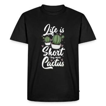 Cacti Prickly Mexico Holidays - Men's Premium Organic T-Shirt - black - Front - Nico (187cm)