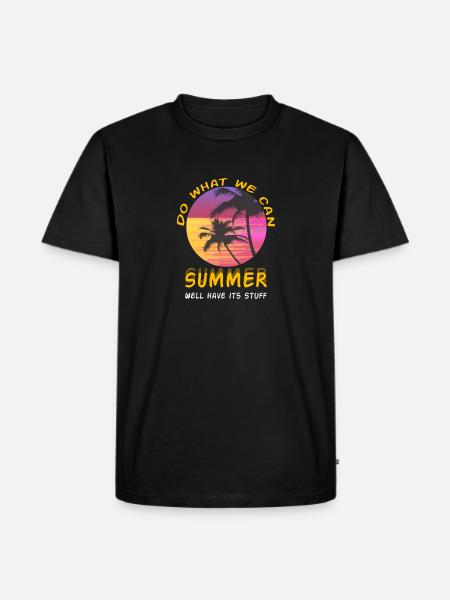 Summer shirt - Männer Premium Bio T-Shirt - Schwarz