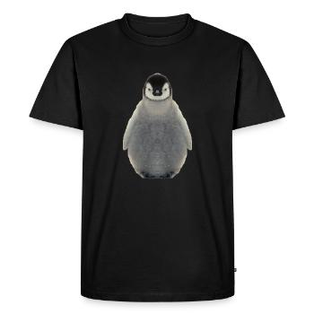 Pingouins pingouin oiseau de mer animal de mer vertébré - T-shirt Premium bio Homme - noir - Devant - Nico (187cm)