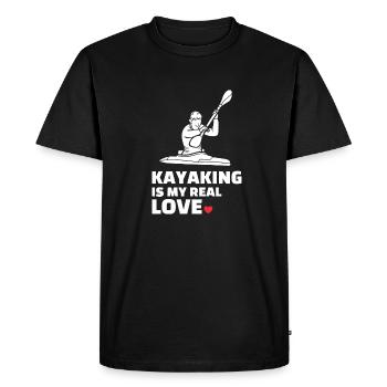J’adore le kayak - T-shirt Premium bio Homme - noir - Devant - Nico (187cm)