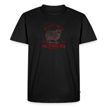 Il a quitté les années 99 pour me trouver Jésus chrétien - T-shirt Premium bio Homme - noir - Devant - Nico (187cm)