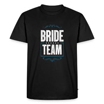 Bride Crew - Men's Premium Organic T-Shirt - black - Front - Nico (187cm)