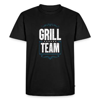Grill Team - Men's Premium Organic T-Shirt - black - Front - Nico (187cm)