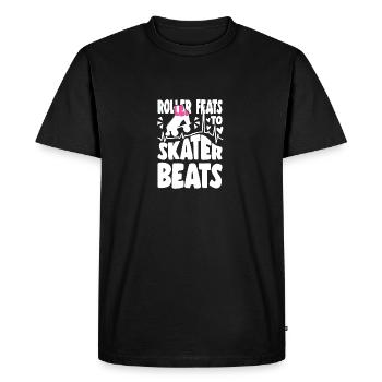 Exploits de patinage à roulettes pour les cadeaux de patineur - T-shirt Premium bio Homme - noir - Devant - Nico (187cm)