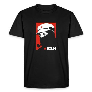 CADRES - T-shirt Premium bio Homme - noir - Devant - Nico (187cm)