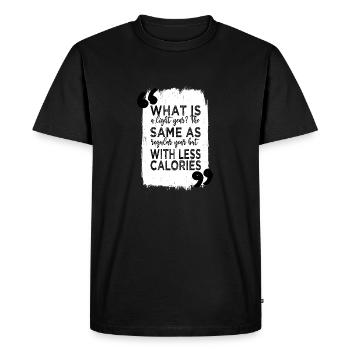amateurs d’astronomie astrophysique - T-shirt Premium bio Homme - noir - Devant - Nico (187cm)
