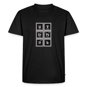 | de Liverpool Tableau périodique des éléments - T-shirt Premium bio Homme - noir - Devant - Nico (187cm)