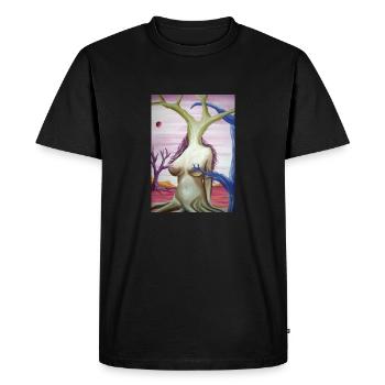 Peinture surréaliste - T-shirt Premium bio Homme - noir - Devant - Nico (187cm)