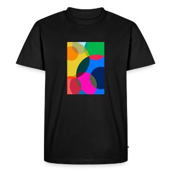 Peinture abstraite - T-shirt Premium bio Homme - noir - Devant - Nico (187cm)