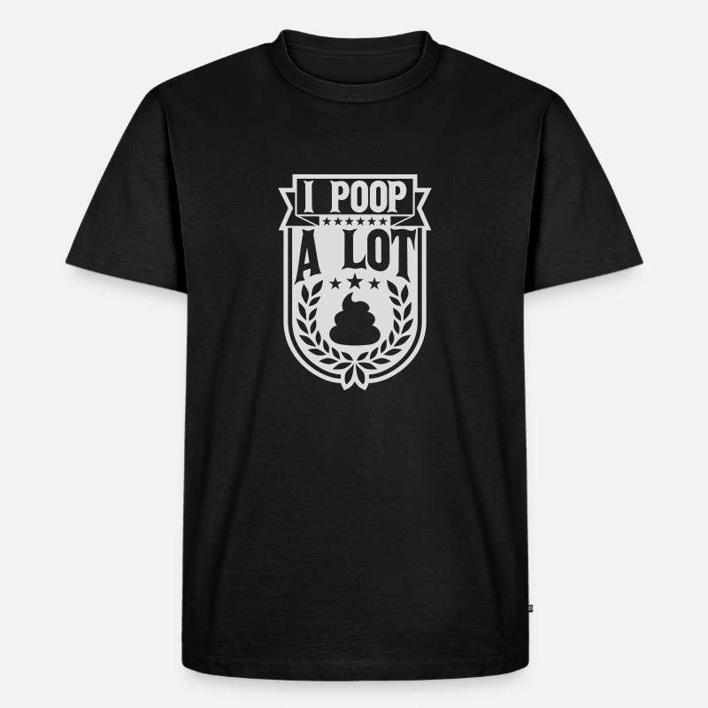 Je fais beaucoup caca - T-shirt Premium bio Homme - noir