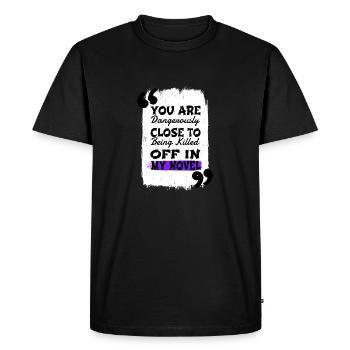 Noël Blogueur Blagues Joke Livres Roman - T-shirt Premium bio Homme - noir - Devant - Nico (187cm)