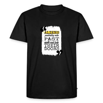Extraterrestre aimant enfant Anciens extraterrestres égyptiens - T-shirt Premium bio Homme - noir - Devant - Nico (187cm)