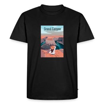 Grand canyon - T-shirt Premium bio Homme - noir - Devant - Nico (187cm)