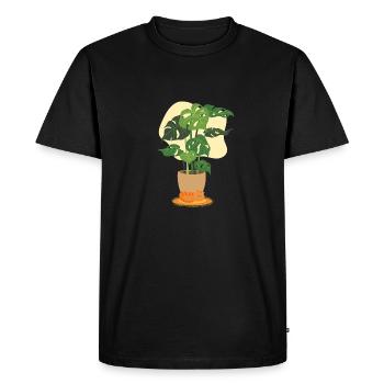 Confort - T-shirt Premium bio Homme - noir - Devant - Nico (187cm)