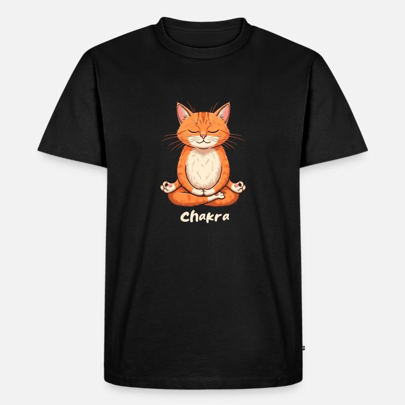 Chakra - Männer Premium Bio T-Shirt - Schwarz
