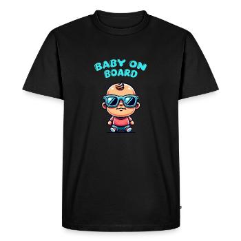 Lunettes de soleil Baby Comic - T-shirt Premium bio Homme - noir - Devant - Nico (187cm)