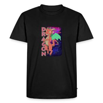 Dragon mignon - T-shirt Premium bio Homme - noir - Devant - Nico (187cm)