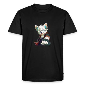 Prout Furry - T-shirt Premium bio Homme - noir - Devant - Nico (187cm)