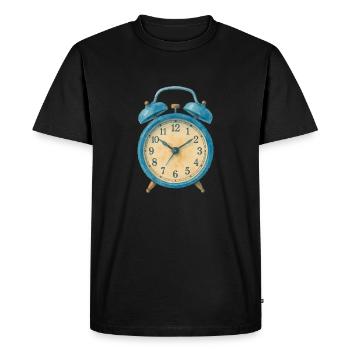Réveil Aquarelle - T-shirt Premium bio Homme - noir - Devant - Nico (187cm)