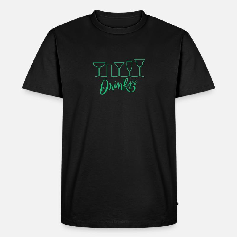 Getränke Galore Drinks - Männer Premium Bio T-Shirt - Schwarz
