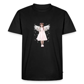 Ange ou (B) ange - T-shirt Premium bio Homme - noir - Devant - Nico (187cm)