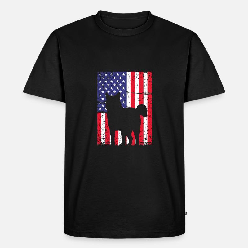 Sibirischer Husky - Männer Premium Bio T-Shirt - Schwarz