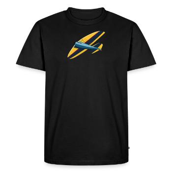 OldYellowglider - Men's Premium Organic T-Shirt - black - Front - Nico (187cm)