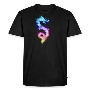 Dragon chinois - T-shirt Premium bio Homme - noir - Devant - Nico (187cm)