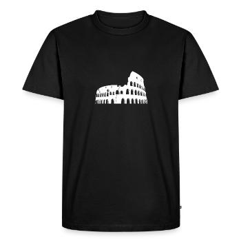 Monument du Colisée Italie - T-shirt Premium bio Homme - noir - Devant - Nico (187cm)