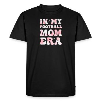 À l’époque de ma maman de football, maman de football colorée - T-shirt Premium bio Homme - noir - Devant - Nico (187cm)