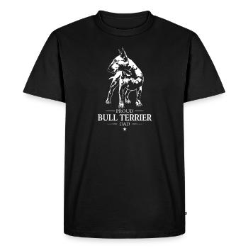 Bull Terrier Papa Bull Terrier Chien Chien Wilsigns - T-shirt Premium bio Homme - noir - Devant - Nico (187cm)