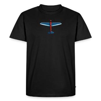 BlueRedglider - Men's Premium Organic T-Shirt - black - Front - Nico (187cm)