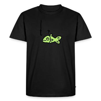hameçon de poisson - T-shirt Premium bio Homme - noir - Devant - Nico (187cm)