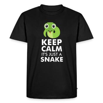 SERPENTS: C'est juste un serpent - T-shirt Premium bio Homme - noir - Devant - Nico (187cm)