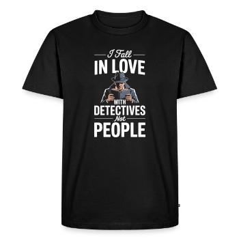 Crime Thriller Books Readers Murder Secrets - Men's Premium Organic T-Shirt - black - Front - Nico (187cm)