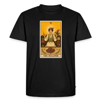Mad Hatter | Hats Fashion Craft Tarot - Men's Premium Organic T-Shirt - black - Front - Nico (187cm)