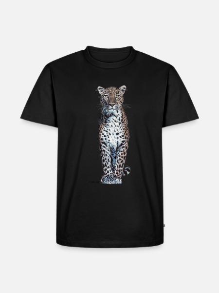 Panther - Männer Premium Bio T-Shirt - Schwarz