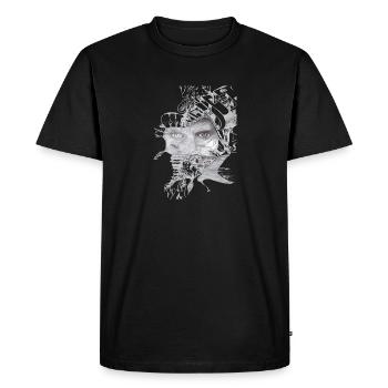 Poster 1 - T-shirt Premium bio Homme - noir - Devant - Nico (187cm)
