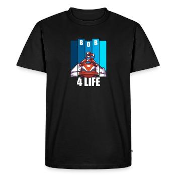 Bobsleigh sports d'hiver bobsleigh à quatre - T-shirt Premium bio Homme - noir - Devant - Nico (187cm)