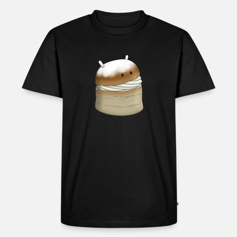 Android / Semla - Männer Premium Bio T-Shirt - Schwarz