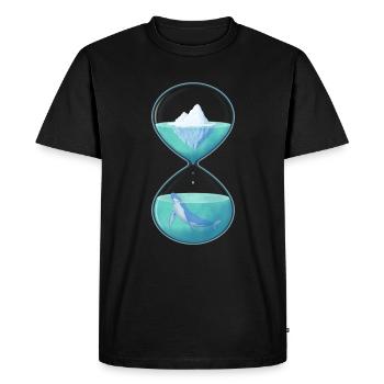 Baleine Sabuhr - T-shirt Premium bio Homme - noir - Devant - Nico (187cm)