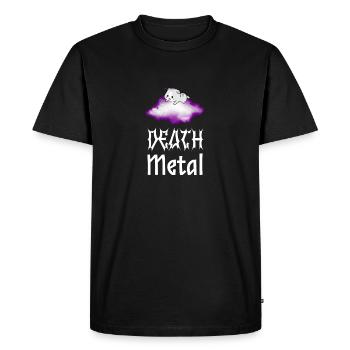 Chat Death Metal - T-shirt Premium bio Homme - noir - Devant - Nico (187cm)