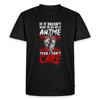 Manga Bande dessinée Waifu - T-shirt Premium bio Homme - noir - Devant - Nico (187cm)