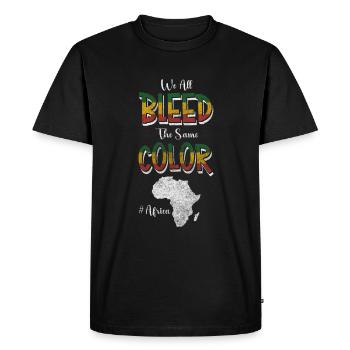 Culture Continent Aventure Voyage - T-shirt Premium bio Homme - noir - Devant - Nico (187cm)