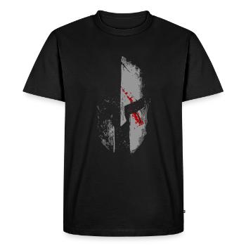 Spartaner 300 Antikes Griechenland Geschenkidee - Männer Premium Bio T-Shirt - Schwarz - Vorne - Nico (187cm)