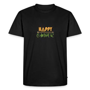 Camping-car camping-car heureux - T-shirt Premium bio Homme - noir - Devant - Nico (187cm)